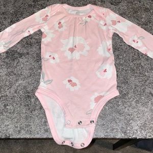 Pink Flower Bodysuit for GIRLS
